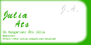 julia ats business card